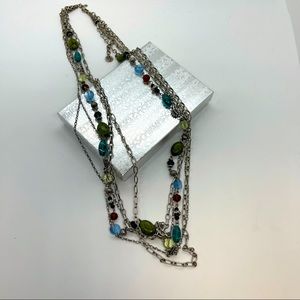 Premier Designs Costa Rica Retired Neclace Silver